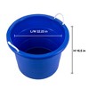 United Solutions 19 Gallon Large Durable Plastic Utility Tub With Strong  Rope Handles For Indoor Or Outdoor Home Organization, Blue, 6 Pack : Target