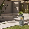 LuxenHome 32" H Resin Bowl Sculpture Outdoor and Indoor Resin Cascading Water Fountains Indoor with LED Lights Garden Decor Waterfall Gray - 4 of 4