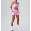 Coolmee Women's Sports Bra Matching High Waist Gym Yoga Athletic Workout Clothes - 3 of 4