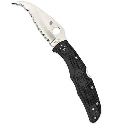 Spyderco Matriarch 2 Folding Pocket Knife with 3.57" VG-10 Reverse S Blade | Get Extreme Cutting Performance with the Lightweight FRN Handle, Black