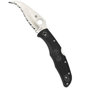 Spyderco Matriarch 2 Folding Pocket Knife with 3.57" VG-10 Reverse S Blade | Get Extreme Cutting Performance with the Lightweight FRN Handle, Black - 1 of 4