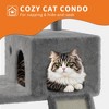 Large Cat Tree for Big Cats, Multi-Level Cat Tower for Indoor Cats, Scratching Post,Condo,Platforms,Cat Tunnel,Hammock,Feeding Station,Pet Play House - 4 of 4
