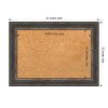 Amanti Art Bark Rustic Char Narrow Framed Corkboard, Natural Cork - image 4 of 4