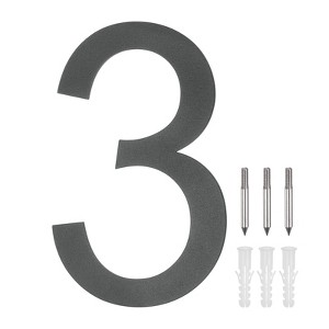 Unique Bargains 304 Stainless Steel Durable Rustproof House Numbers 1 Pc - 1 of 4