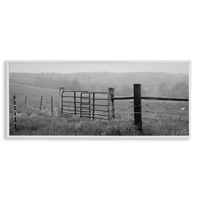 Stupell Industries Countryside Farmland Front Gate, 30" x 13"