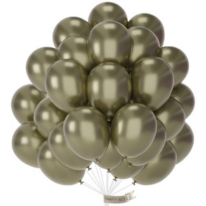PartyWoo Balloons Metallic Camo Dark Forest Hunter Green 12 Inch 50 pcs - 1 of 4