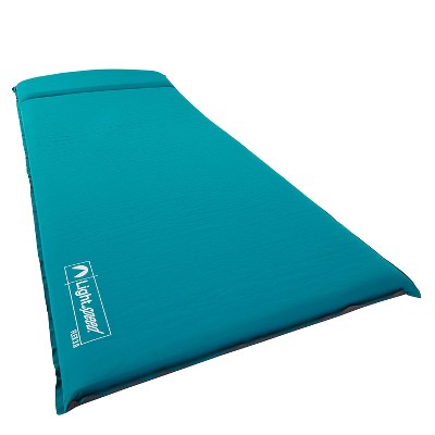 Lightspeed XL Plush FlexForm Self Inflating Insulated Outdoor Sleep and Camp Foam Pad with 3 Inch Extra Thick Foam Padding, Teal