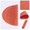REGALWOVEN PVC Oval Kitchen Dining Table Decor Wipeable Placemats 6 Pcs - 2 of 4
