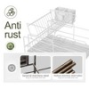 Fortune Candy 7'' Tall Multifunctional 2-Tier Dish Drying Rack For Kitchen(White) - 4 of 4
