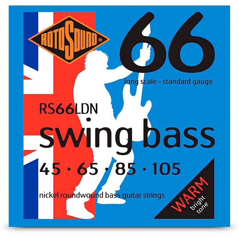 Rotosound RS66LDN Swing Bass Nickel Bass Guitar Strings (45 - 105), 1 of 2