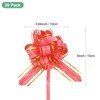 Unique Bargains Plastic Gold Edge Glossy Durable Ribbon Pull Bows 20 Count - 2 of 4