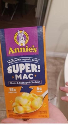 Annie's Super Mac Protein Mac & Cheese Shells & Real Aged Cheddar - 6oz ...