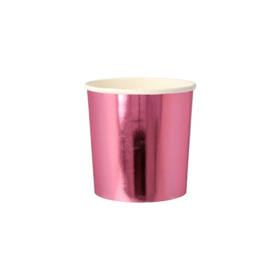 Meri Meri Metallic Pink Tumbler Cups