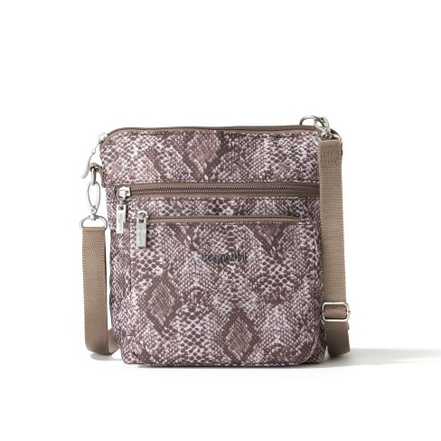 Baggallini Modern Pocket Crossbody Bag Tan Python Target