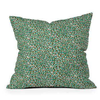 16"x16" Holli Zollinger Baha Square Throw Pillow Green - Deny Designs