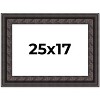 PosterPalooza | 3.5" Wide Ornate Black Picture Frame - UV Acrylic, Backing Board, Hanging Hardware Included - 2 of 4