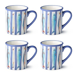 Certified International Something Fishy Set of 4 Mugs : Target