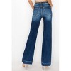 Women's High Rise Straight Jeans Dark - RISEN - 2 of 4