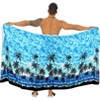 LA LEELA Men's Sarong Bath Hawaiian Pareo Wrap One Size Dodger Beach - 3 of 4