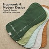KeaBabies 5pk Organic Quin Baby Burp Cloths for Boys, Girls, Large Absorbent Cotton Burping Cloths for Babies, Newborns - 3 of 4