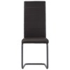 vidaXL Cantilever Dining Chairs 4 pcs Brown Faux Leather - 3 of 4