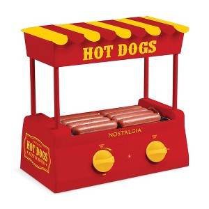 Nostalgia Hot Dog Roller and Bun Warmer, 8 Hot Dog and 6 Bun Capacity - 1 of 4