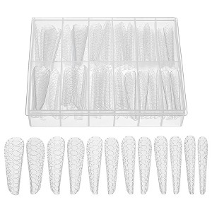 Unique Bargains Scale Faux Crystal Extension Fake Nails 120 Pcs - 1 of 4