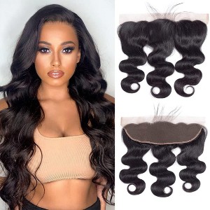 Jessie's Wig 12-18 Inch Lace Frontal Body Wave 13x4 Lace Natural Black 1 Pc/Pack - 1 of 4