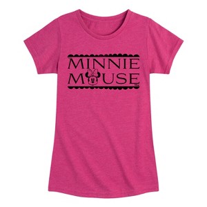 Girls' - Disney - Minnie Mouse Fitted Short Sleeve Graphic T-Shirt - 1 of 3