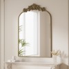 BEAUTYPEAK Vanity Wall Mirror Decorative Vintage Arched Bathroom Mirror Classic Designed Mirror - 2 of 4