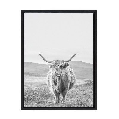 Kate And Laurel Leinwandbild „Boho Abstraktes Gesicht“ – 45,7x61 Cm, Gerahmt – Moderne Wandkunst Für Wohnzimmer, Schlafzimmer