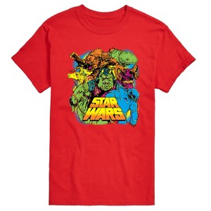Men's - Star Wars - Neon Alien Creatures Short Sleeve Graphic T-Shirt - 1 of 3