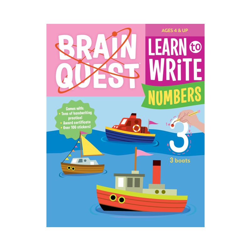 Brain Quest Learn to Write: Numbers - by  Workman Publishing (Paperback), 1 of 2