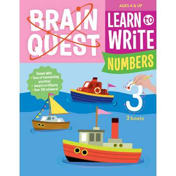 Brain Quest Learn to Write: Numbers - by  Workman Publishing (Paperback)