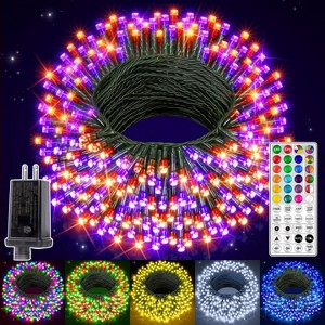 Ollny 400 LED Christmas RGB String Lights (Green Cable, 130 Modes) - 1 of 4