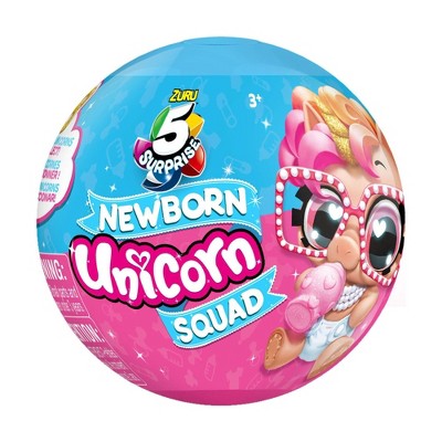 5 Surprise Unicorn Series 4 Unicorn Squad Novelty & Gag Toy by ZURU (One Pack)