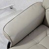 Faux Leather Swivel Reclining Chair with Ottoman, High Back and Wood Frame - 2 of 4