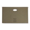 Smead 100% Recycled Hanging Pockets with Full-Height Gusset, 1 Section, 3.5" Capacity, Legal Size, Standard Green, 10/Box - 2 of 4