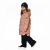 Deux par Deux Girl Long Wavy Quilt Puffy Winter Coat Chanterelle - 2 of 4