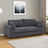 Coastal 79" Wide Corduroy Comfort Sofa - Leovsnove - 3 of 4