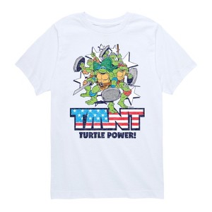 Boys' - Teenage Mutant Ninja Turtles - Turtle Power Americana Short Sleeve Graphic T-Shirt - 1 of 4