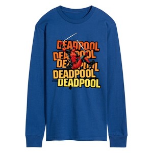 Men's - Marvel - Deadpool Katana Pose Long Sleeve Graphic T-Shirt - 1 of 4