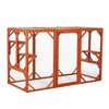 DOMETOUR Wooden Cat Cage with Waterproof Roof with Adjustable Pedals - 4 of 4