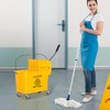NAYSAYE Cleaning Tool Mop Bucket with Down Press Wringer and Wheels for Easy Home Floor Cleaning, Yellow, 21.25"*16.25"*36" - 2 of 4