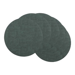 REGALWOVEN Faux Leather Washable Wipeable Heat Resistan Placemats 6 Pcs - 1 of 4
