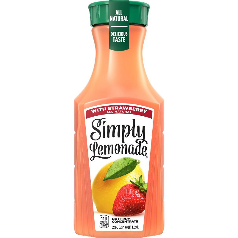 Simply Lemonade with Strawberry Juice - 52 fl oz, 2 of 11