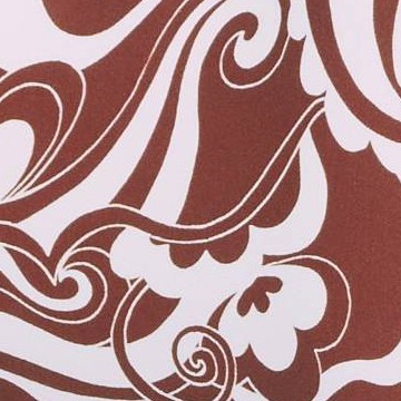 Brown Swirl Print