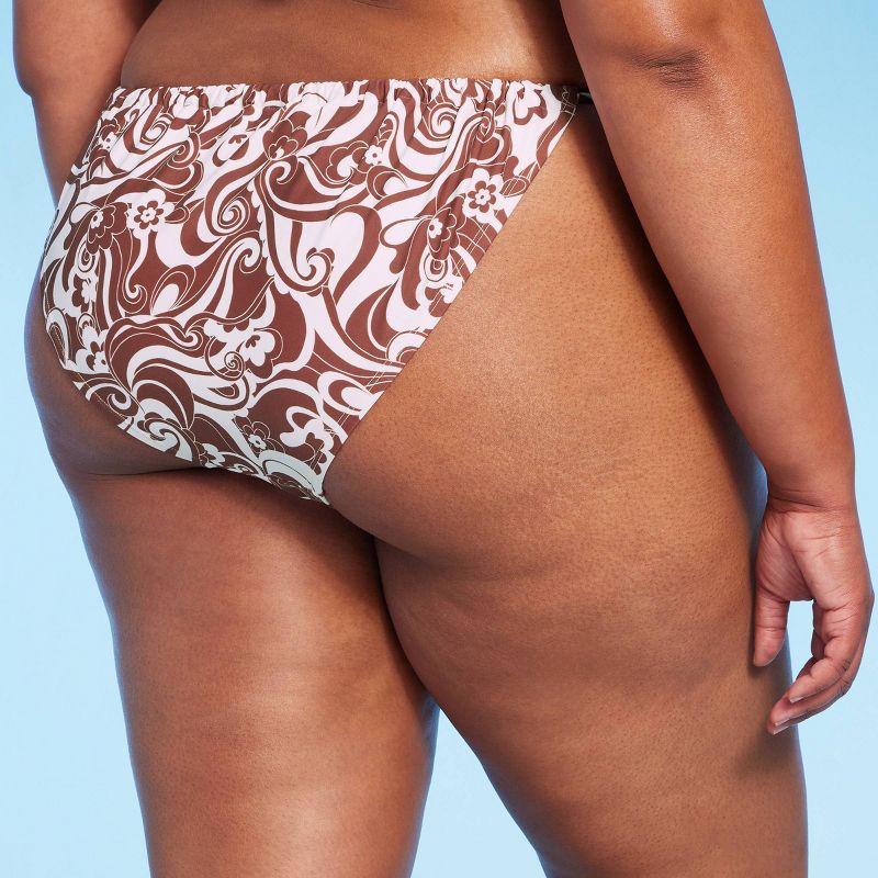 Women's Side-Tie Adjustable Extra High Leg Bikini Bottom - Wild Fable™, 3 of 9