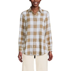 Lands' End Women's Flannel Shirt - 1 of 3