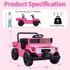 Jojoka 12V Licensed Toyota Ride-On Pickup Truck for Kids, Electric Vehicles with Remote Control, Suspension, Truck Bed - 2 of 4